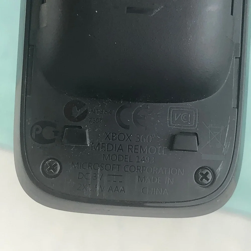 Microsoft XBOX 360 DVD Media Remote Control Black Model 1493